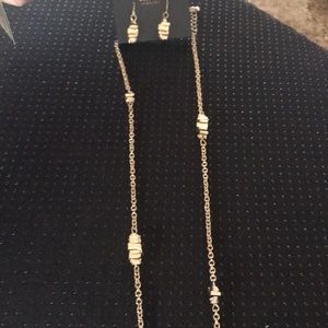 Necklace and earrings